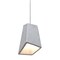 Besa Lighting Skip Cord Pendant, Natural, Satin Nickel, 1x9W LED 1XT-SKIPNA-LED-SN - alternate 1
